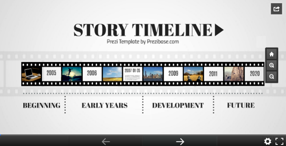 Story timeline PowerPoint template
