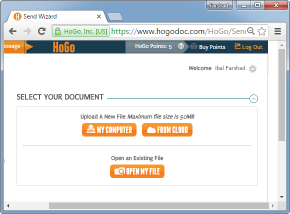 HogoDoc secure file sharing