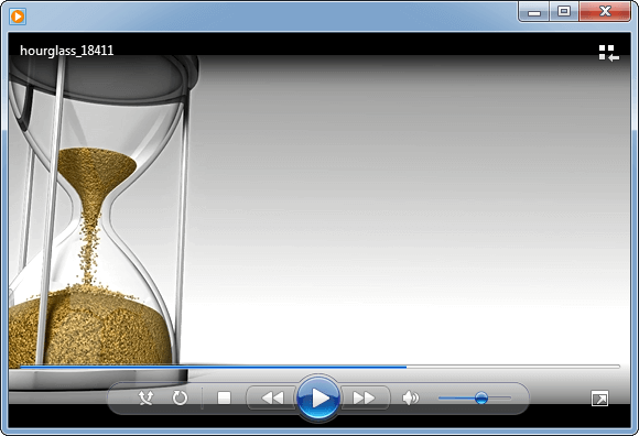 Hourglass video animation