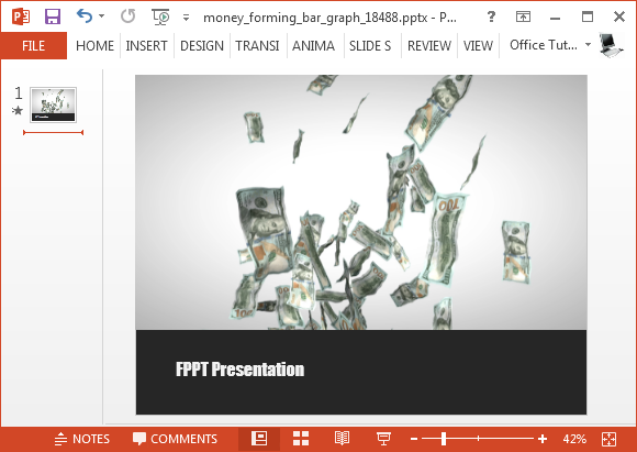 Money video animation for PowerPoint