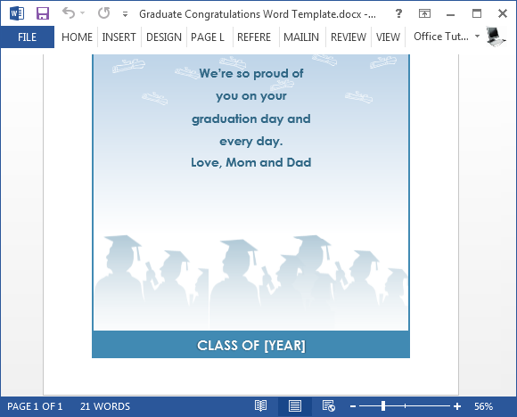 Graduation Card Template Word from cdn.free-power-point-templates.com