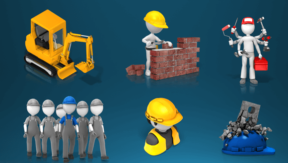 Best construction clipart for PowerPoint