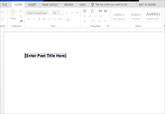 Quickly-create-a-blog-post-with-ms-word