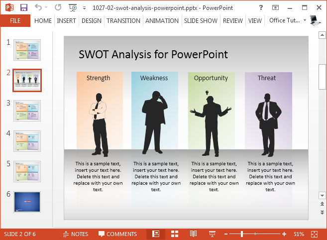 swot template microsoft office