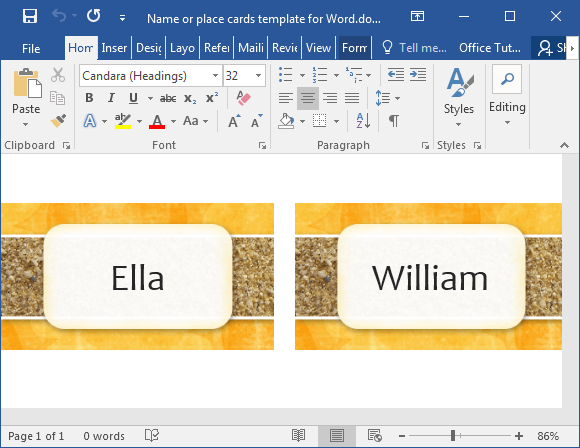 How to Make Your Own Place Cards for Free with Word and PicMonkey—Or Just  Use My Template