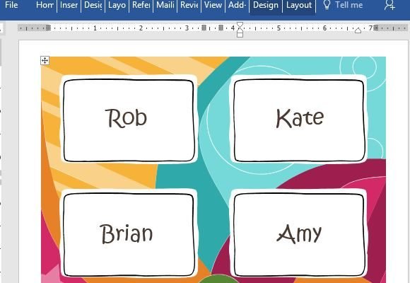 Free Name Badge Template For Word