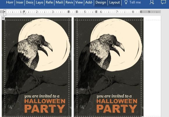halloween-party-invitation-postcard-for-word
