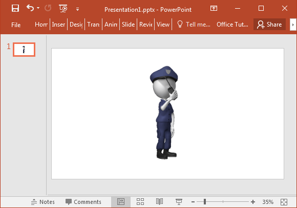 Animated policeman clipart