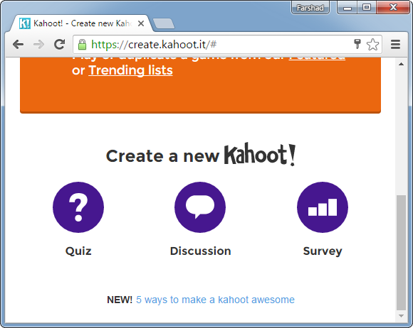 Create Play Educational Games To Learn New Concepts With Kahoot