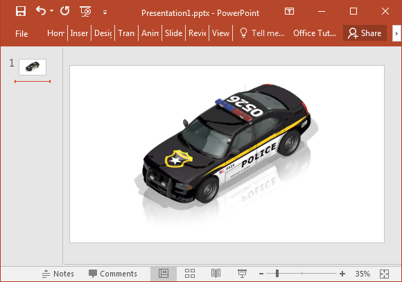 Police car isometric clipart