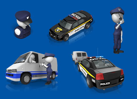 Police clipart for PowerPoint