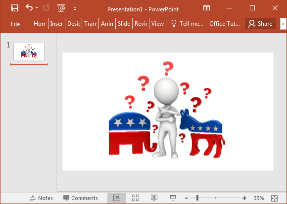 Political decision animated clipart