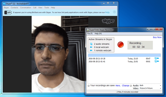 Record Skype video calls - FPPT