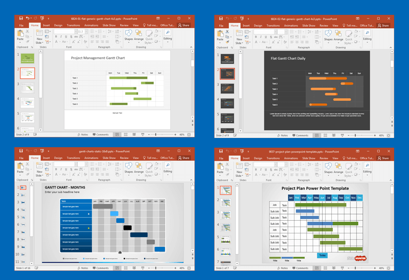 ms office gantt chart template