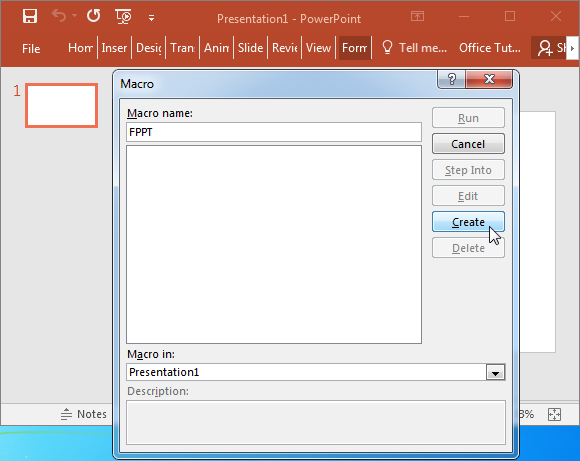 powerpoint presentation macro enabled