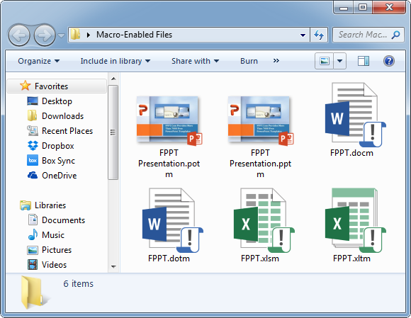 Macro enabled file types fppt