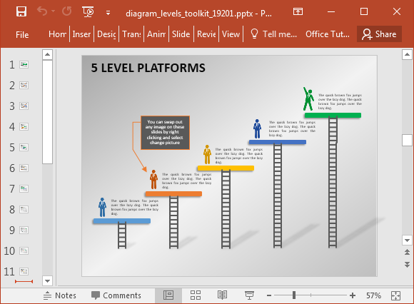 timeline-slide-with-ladders-and-stick-figures - FPPT