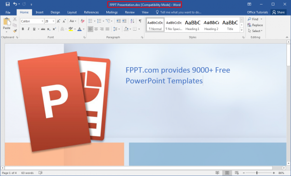 new word documents open in compatibility mode