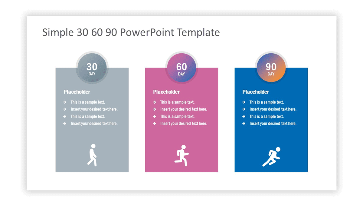 30 60 90 PowerPoint template design