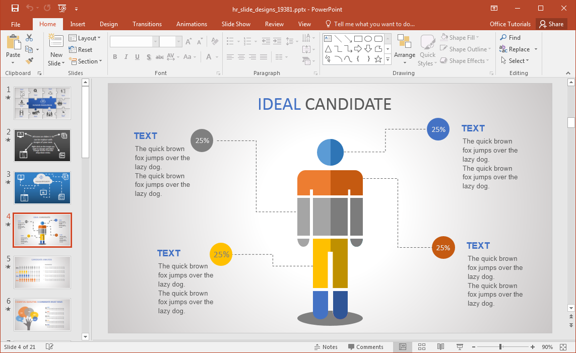 Animated HR PowerPoint Template