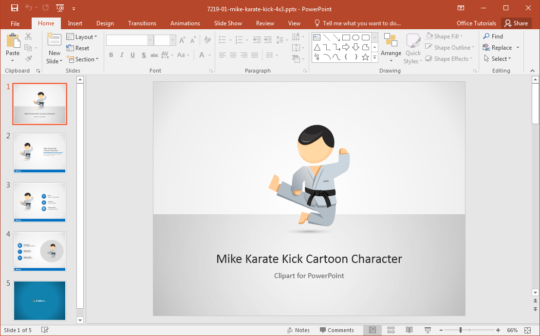 karate-powerpoint-template