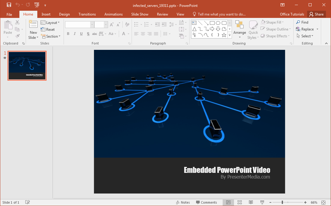Animated Network Security Powerpoint Template