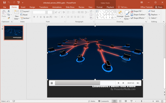 Animated Network Security Powerpoint Template