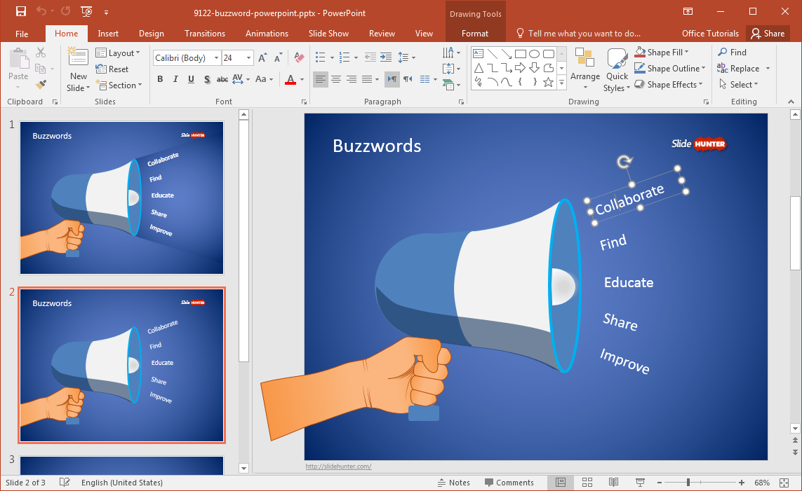free-buzzword-powerpoint-template