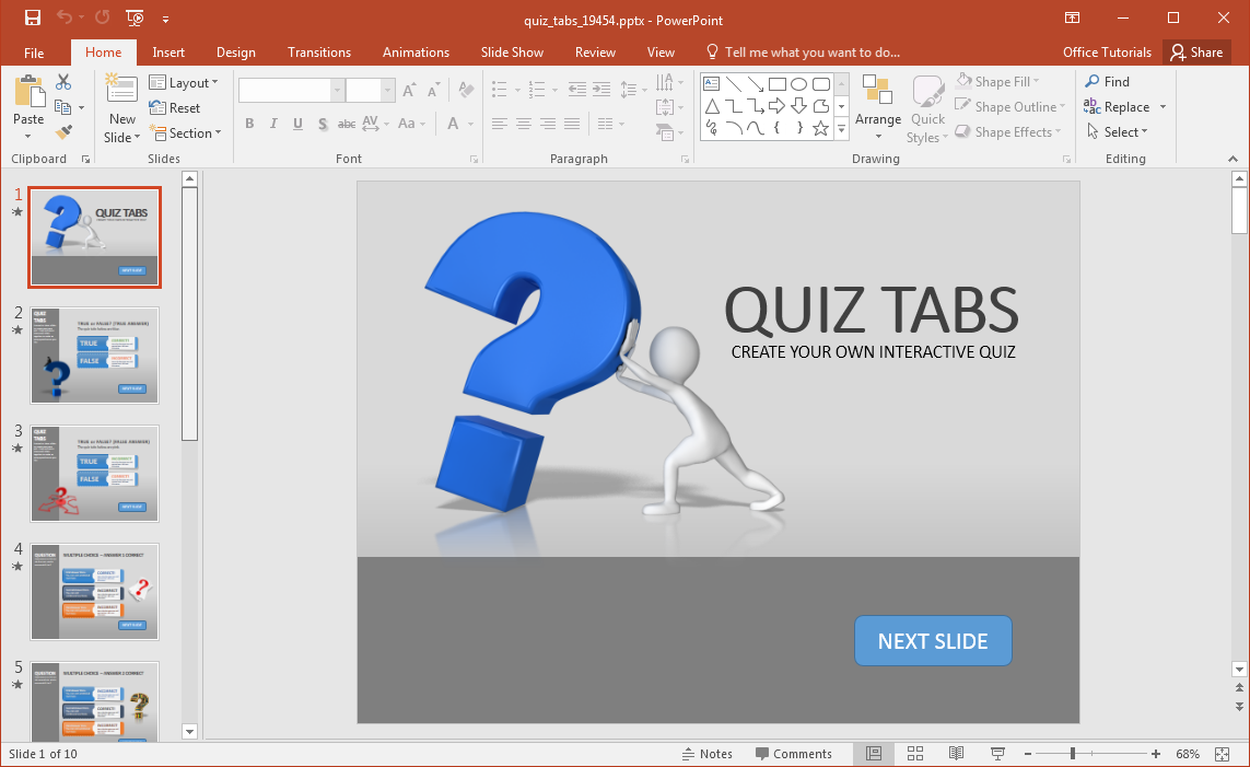 powerpoint applications creating presentations quiz