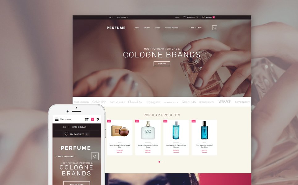 Cosmetic Products OpenCart Theme