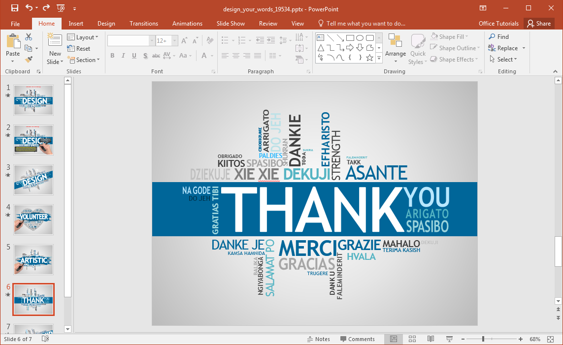 create-a-word-cloud-in-powerpoint - FPPT Within Free Word Collage Template