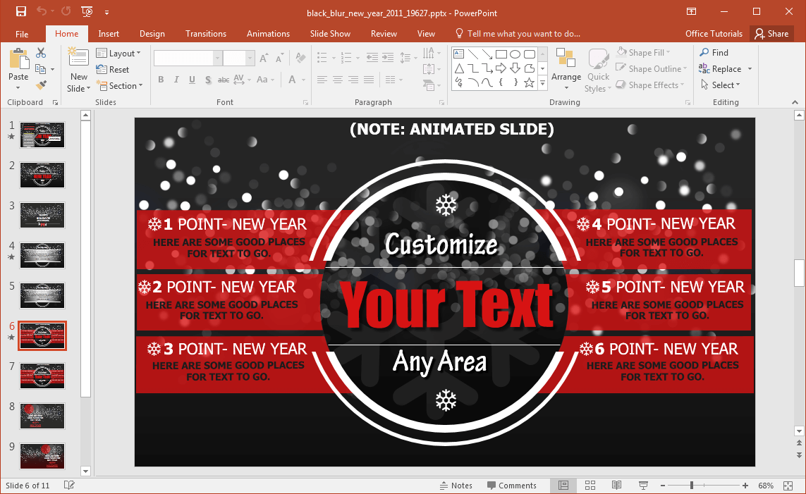new-year-slide-design