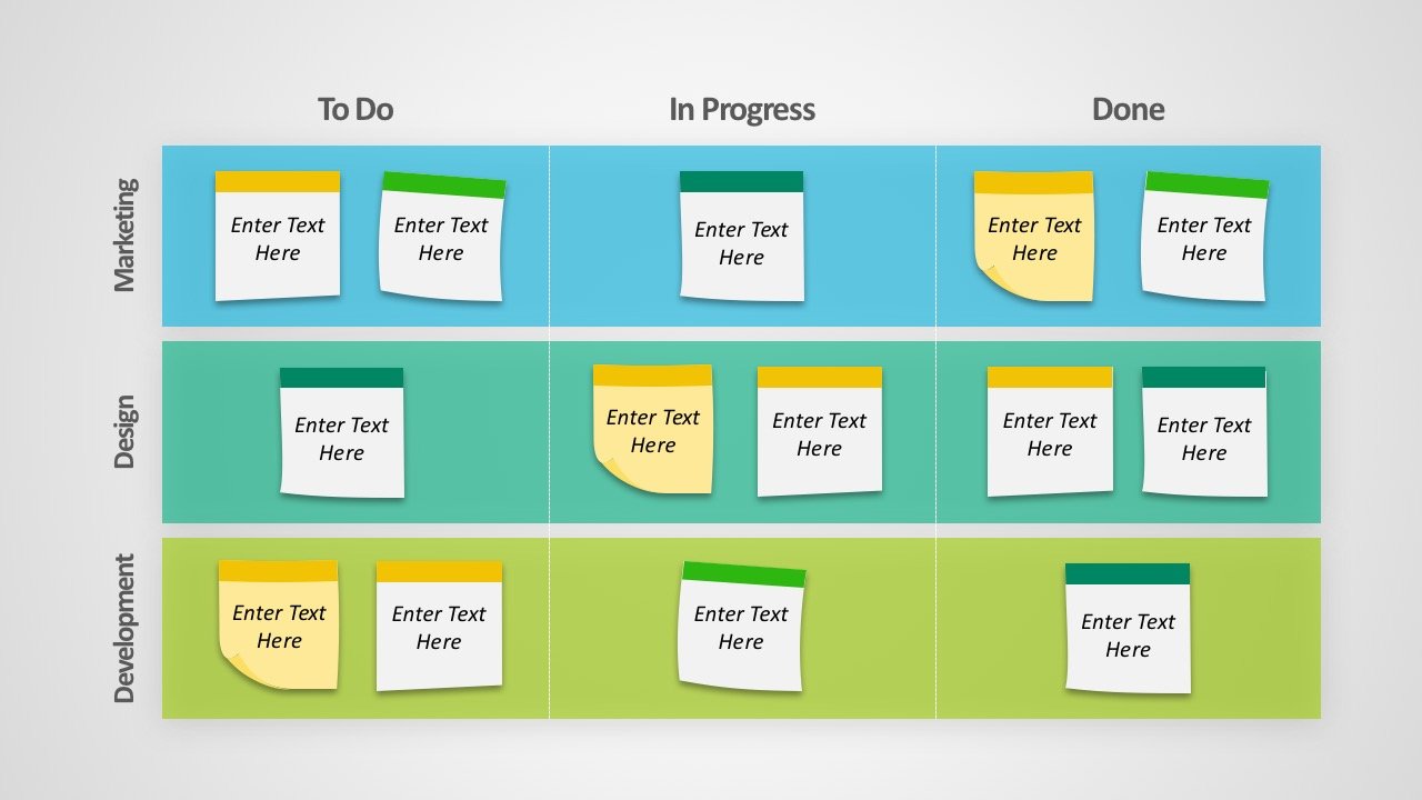 Example of Simple Kanban PPT Template for PowerPoint & Google Slides