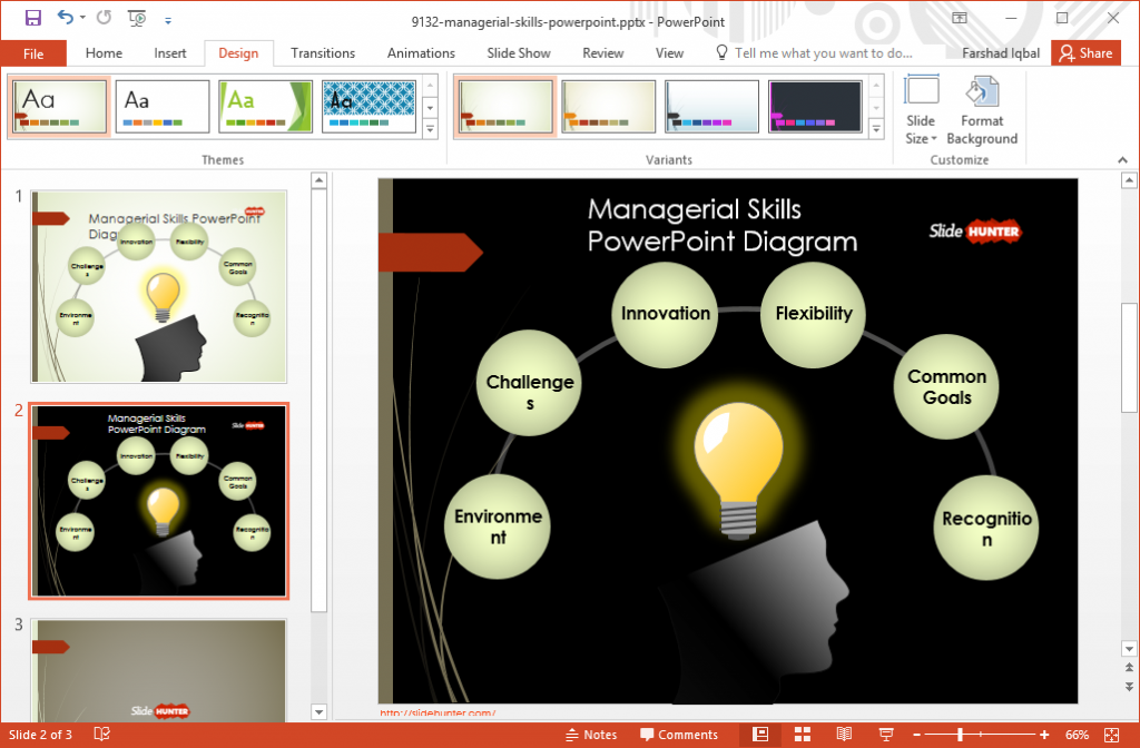 Free Managerial Skills Template For PowerPoint