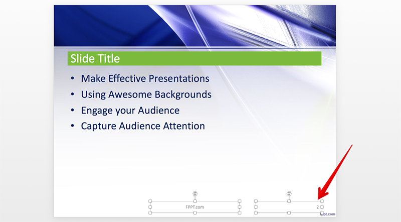 powerpoint link page number