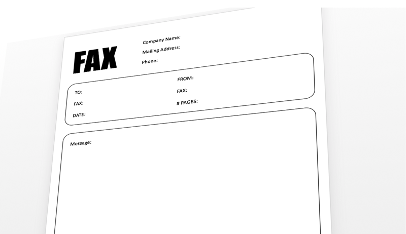 Free Fax Cover Sheet PowerPoint template