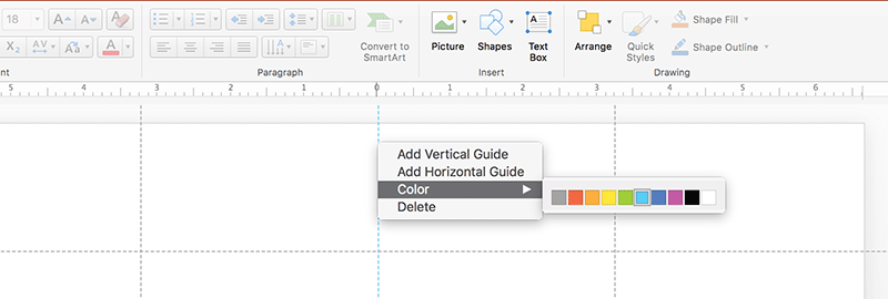 how to display gridlines in powerpoint 2016 mac