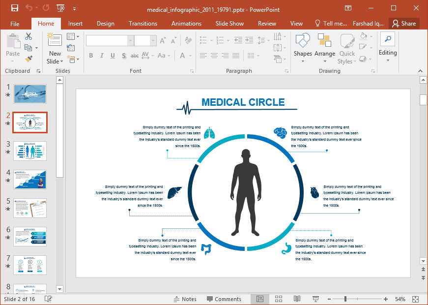 Animated Medical Infographic PowerPoint Template
