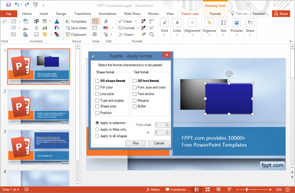 Power User Add-in Makes your PowerPoint More Powerful