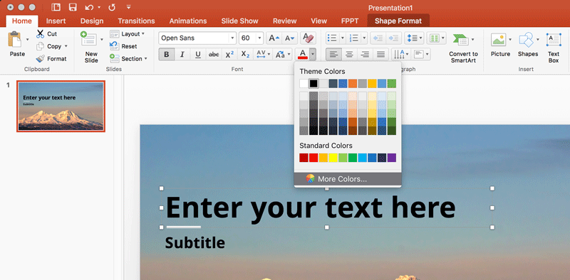 paste slides powerpoint for mac