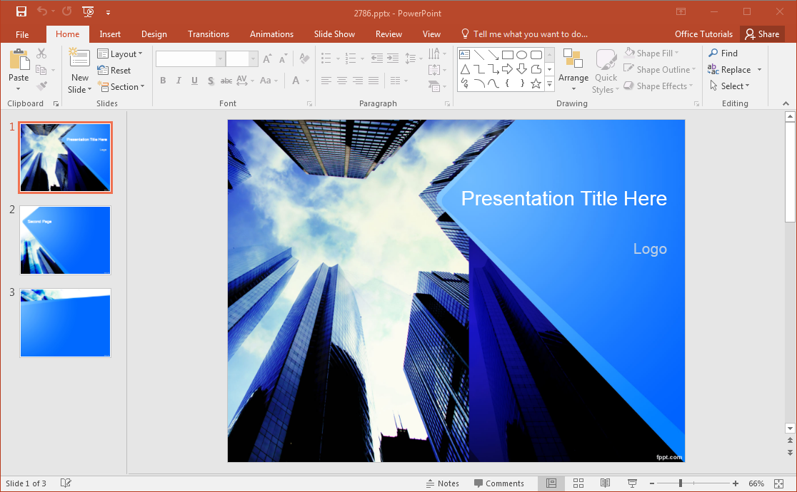 Corporate PowerPoint template - free download