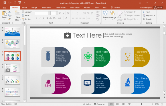 Animated Healthcare Infographics For PowerPoint