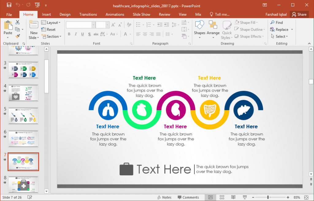 Animated Healthcare Infographics For PowerPoint