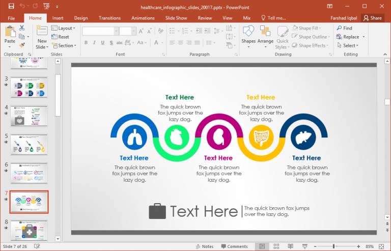 Animated Healthcare Infographics For PowerPoint