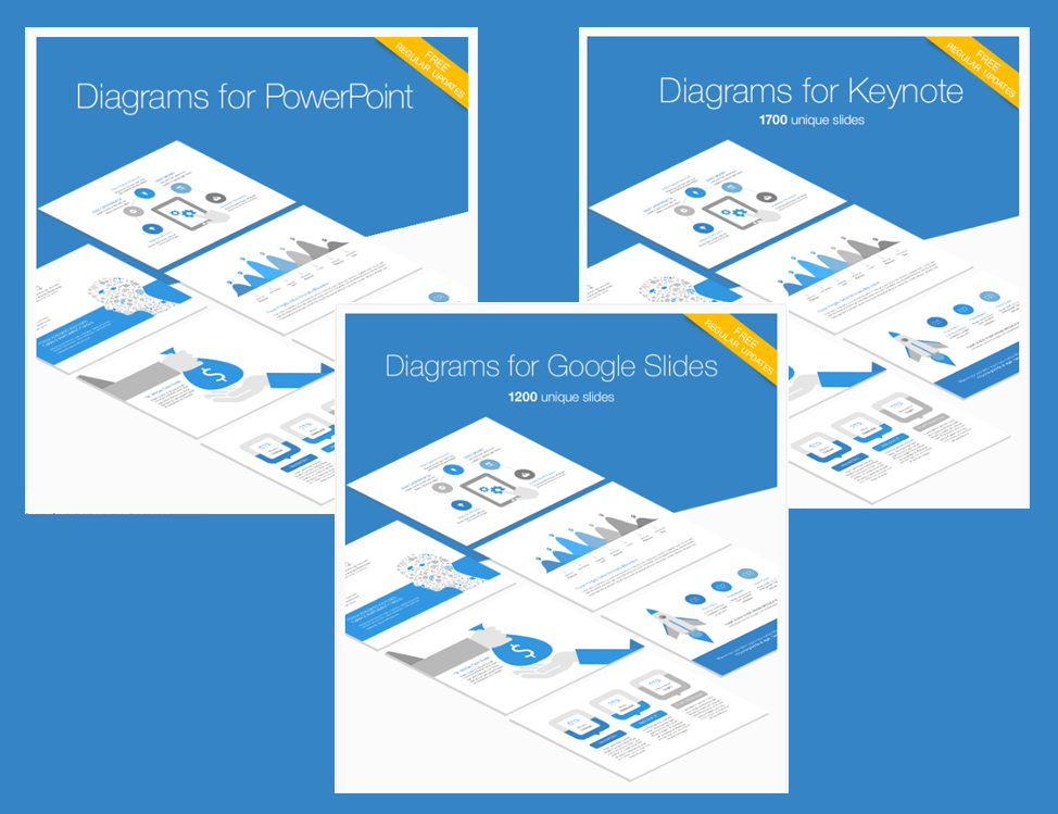 diagrams bundle for powerpoint, keynote and google slides