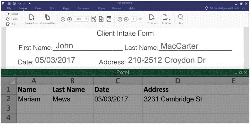Form Field Extraction in PDF
