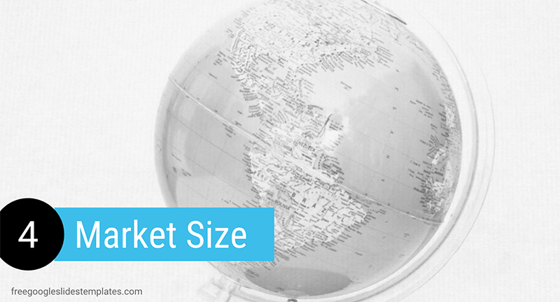 Market Size PowerPoint with Globe Illustration
