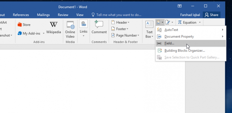 How To Insert Automatically Updating Images in Word