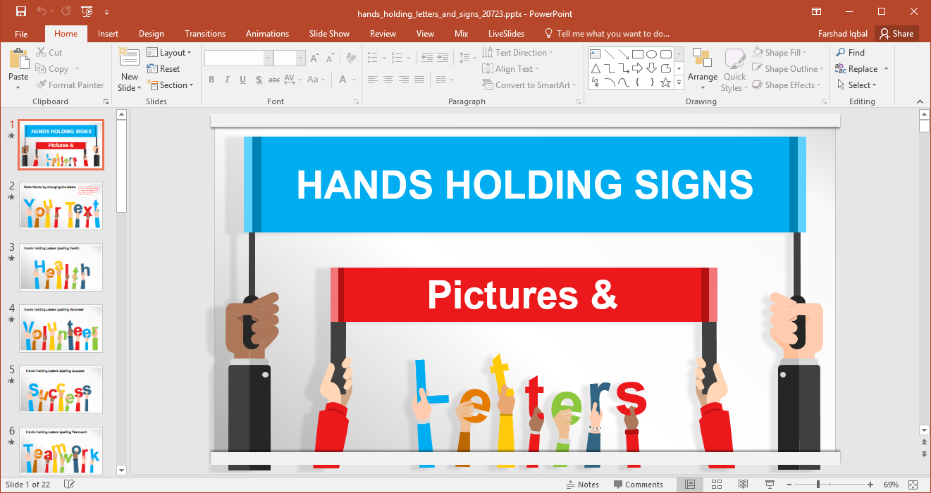 Animated Signboards PowerPoint Template Inside Powerpoint Replace Template