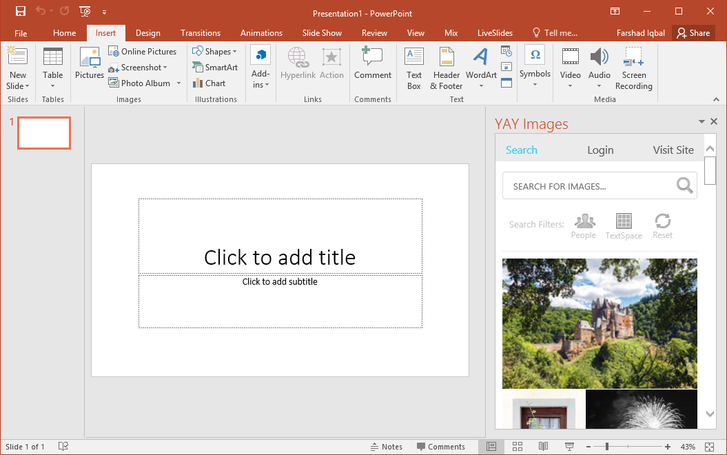 yay images add-in for powerpoint